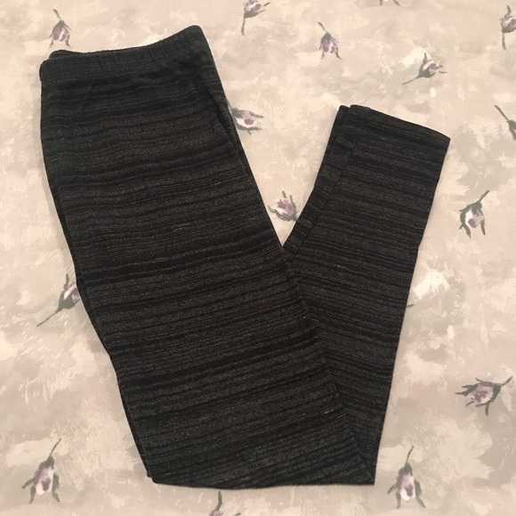 SO Other - SO brand girls gray and black striped leggings. Size 16.